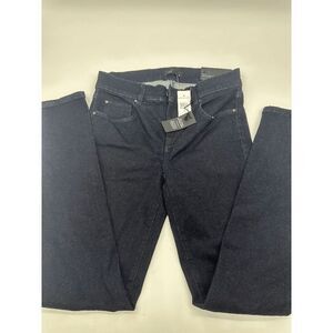 Ann Taylor The Skinny Jeans Mid Rise Sz 2 Zip Up 5 Pockets NWT Dark Blue